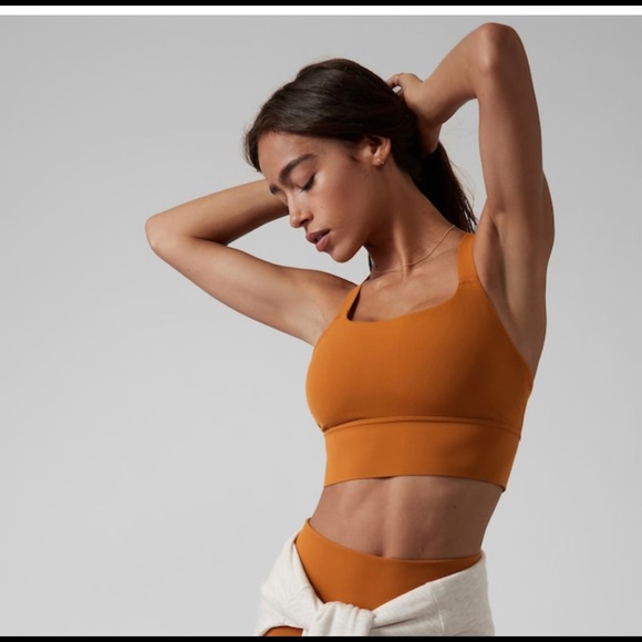 Athleta Other - NWT Athleta D-DD Warrior Longline Bra Large  Cattail Brown